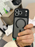 億色（ESR）適用iPhone17promax手機(jī)殼蘋(píng)果17promax保護(hù)套磁吸殼相機(jī)按鍵鏡頭全包硅膠邊超薄防摔黑邊半透黑 曬單實(shí)拍圖
