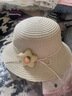 千姿嬌媚2024新款兒童遮陽(yáng)帽女童夏新款草帽包包套裝防曬太陽(yáng)帽夏天公主寶 五星卡通---米色 單獨帽子46-52碼 曬單實(shí)拍圖