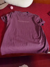 ABERCROMBIE & FITCH男裝25秋新款美式復古棉質寬松字母LOGO圓領短袖T恤KI175-5430 紫紅色 L (180/108A) 曬單實拍圖