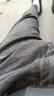 啄木鳥(niǎo)（TUCANO）牛仔褲男春秋男士褲休閑服男士褲子直筒潮流百搭 煙灰  32 曬單實(shí)拍圖