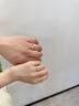 萊紳通靈【現(xiàn)貨】結(jié)婚對戒一對訂婚情侶款鉆石戒指男女18K金擁抱巴黎 玫瑰金 男戒 21號 約4分 曬單實拍圖