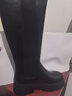 他她（TATA）英倫厚底騎士靴女靴顯瘦長(cháng)筒靴高筒靴冬新款GJX01DG4 黑色 38 曬單實(shí)拍圖