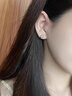 彩萊婭999純銀莫比烏斯耳釘女士韓版輕奢新款養耳洞足銀耳環(huán)女生耳骨釘 999足銀莫比烏斯耳釘 一對 曬單實(shí)拍圖