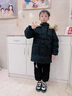 G.DUCKKIDS童裝兒童棉服男童外套冬季2024新款加厚保暖純色大毛領(lǐng)中大童棉襖 黑色 130 （建議身高120cm 8-9歲）cm 曬單實(shí)拍圖