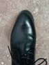 花花公子（PLAYBOY）皮鞋男2025秋季商務(wù)休閑鞋男款英倫正裝鞋 黑色 41 曬單實(shí)拍圖