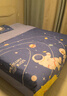 水星家紡床上三/四件套 母嬰A類(lèi)100%純棉 卡通聯(lián)名款全棉學(xué)生兒童宿舍套件 【母嬰A類(lèi)|100%棉】宇宙奇航 1.8m床， 床單款 (被套220*240cm） 四件套 曬單實(shí)拍圖
