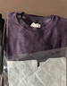 優(yōu)衣庫女裝柔軟針織搖粒絨圓領(lǐng)套頭衫/長(cháng)袖抓絨衛衣T恤新款479609 479609/78絳紫色 L 曬單實(shí)拍圖