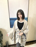 viney披肩女2025新款秋冬季民族風(fēng)斗篷空調房女士加厚披肩高級感毯子 空竹圖騰灰米-高端禮盒裝 曬單實(shí)拍圖