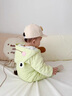 G.DUCKKIDS小黃鴨童裝嬰兒衣服秋冬季新生兒連體衣卡通連帽男寶寶外出服哈衣 綠色 73cm 建議7-9個月13-18斤 曬單實拍圖
