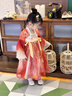 萌乎古月家. 莜兔  漢服女童春秋款高端仙氣古風(fēng)連衣裙女孩中秋表演服 紅色 120 曬單實(shí)拍圖