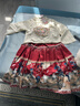 奧蒙威漢服女童古風(fēng)春秋馬面裙套裝兒童古裝幼兒園中國風(fēng)唐裝 YR-MHM01 紅色（上衣+裙子） 130 曬單實拍圖