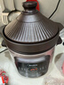 美的（Midea）電燉鍋快燉電燉盅電砂鍋大容量可預約3-4-6-8個(gè)人用 煲湯鍋燉鍋盅陶瓷紫砂鍋煮粥神器燕窩燉盅直燉 7L 【7升雙環(huán)炎火快速燉】DGE65J56 曬單實(shí)拍圖