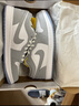 耐克NIKE男女休閑鞋喬丹AJ1小迪奧 JORDAN 1運動(dòng)鞋DC0774-105白灰41 曬單實(shí)拍圖