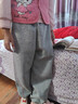 迪士尼（DISNEY）童裝兒童女童針織運動(dòng)長(cháng)褲耐磨舒彈寬松甜褲子秋冬DB431ME19灰140 曬單實(shí)拍圖