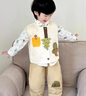 G.DUCKKIDS小黃鴨男童秋裝套裝帥氣嬰兒童衣服春秋季帥氣寶寶韓版工裝三件套 米色馬甲 90 尺碼1~2歲【 80-90cm】cm 曬單實(shí)拍圖