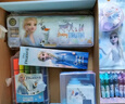 迪士尼（Disney）文具套裝 兒童幼兒園書(shū)包文具禮盒文具盒學(xué)習用品開(kāi)學(xué)大禮包女孩生日禮物 艾莎公主 曬單實(shí)拍圖