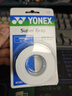 YONEX 尤尼克斯羽毛球拍手膠吸汗帶yy超薄吸汗透氣防滑平龍骨粘性柄皮 AC102C白色 3條裝超薄吸汗印尼產(chǎn) 曬單實(shí)拍圖