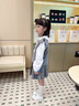 G.DUCKKIDS小黃鴨童裝女童春秋套裝兒童毛衣馬甲女孩衣服百褶裙寶寶三件套韓 灰色 140 (建議125-135cm 7-8周歲） 曬單實(shí)拍圖