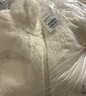 優(yōu)衣庫【驚喜價(jià)】女裝男裝長(zhǎng)絨搖粒絨拉鏈茄克/長(zhǎng)袖外套479611 01 乳白色 S 曬單實(shí)拍圖