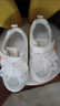 雙魚(yú)兔（SHUAGNYUTU）女童蝴蝶結板鞋新款2025兒童小白鞋春秋運動(dòng)鞋透氣網(wǎng)面學(xué)生鞋子 白色(皮面) 26 內長(cháng)16.5cm 曬單實(shí)拍圖