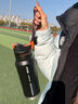 慕馨（moosen）保溫杯大容量男女運動(dòng)水杯316不銹鋼戶(hù)外健身便攜雙飲杯 850ml-黑色【一杯雙飲】 曬單實(shí)拍圖