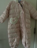 戴維貝拉（DAVE＆BELLA）新生兒羽絨連體衣嬰兒外出服女寶寶衣服0-6個(gè)月冬裝新款爬服哈衣 淺粉色【現貨】 80cm （建議身高73-80cm） 曬單實(shí)拍圖