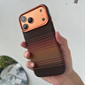 金恒適用于蘋果17promax手機殼新款iPhone17pro外觀全包邊超薄防摔高級感簡約16promax磁吸16pro保護套 【日落橙】進口皮革觸感編織紋 iPhone 17 Pro Max 曬單實拍圖