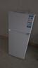 海爾（Haier）123升小冰箱冰箱雙開(kāi)門(mén)二級能效節能省電黑金凈化保鮮租房家用冰箱宿舍迷你BCD-123GHTMZ0WV 曬單實(shí)拍圖