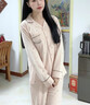 mybody輕奢品牌女士睡衣女春秋款純棉長(cháng)袖2025新款休閑可外穿秋冬家居服 M8070米灰 M (160)建議體重80-100斤 曬單實(shí)拍圖