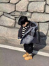 G.DUCKKIDS小黃鴨童裝男童羽絨服冬季白鴨絨兒童外套男孩冬裝面包服保暖上衣 灰色 120 尺碼5~6歲【110-120cm】 曬單實拍圖