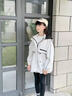 女童外套春秋款2025新款大童女孩秋裝夾克兒童戶(hù)外服網(wǎng)紅炸街風(fēng)衣 米灰色 140 曬單實(shí)拍圖