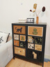 美世達（MEISD）美世達鐵皮斗柜臥室床尾儲物柜靠墻輕奢高級黑色復古客廳抽屜柜 70客戶(hù)選擇[黑色復古格韻]高102x長(cháng)80x寬40cm 曬單實(shí)拍圖