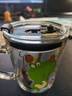 舒齊兒童牛奶杯學飲杯家用寶寶沖泡奶粉杯帶刻度杯吸管帶把玻璃水杯 曬單實拍圖