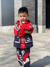 G.DUCKKIDS小黃鴨聯(lián)名奧特曼衣服男童套裝春秋裝兒童休閑兩件套男孩運動服裝 藍色 90 尺碼1~2歲【 80-90cm】 曬單實拍圖