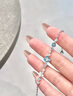 央創(chuàng  )時(shí)尚【中國黃金】四葉草銀手鏈女款輕奢小眾設計女士生日禮物女友S925 曬單實(shí)拍圖