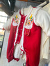 嬰兒拜年服冬季新款連體衣百天抓周周歲禮服男寶女寶蛇年過(guò)年衣服 紅色【平安喜樂(lè )】連體衣+帽子 73cm (3-7個(gè)月/體重16斤內) 曬單實(shí)拍圖