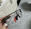 李寧（LI-NING）騎行眼鏡日夜兩用近視套鏡變色跑步馬拉松防風(fēng)眼鏡公路自行車(chē)男女 透黑色上半框-日夜兩用黑白變色 曬單實(shí)拍圖
