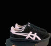 Onitsuka Tiger鬼塚虎新款女款復古德訓鞋 運動(dòng)休閑鞋女鞋 TOKUTEN 1183C254 黑色/粉紅色 37 曬單實(shí)拍圖