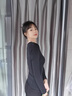 都市麗人玻尿酸超薄保暖內衣女士肌底衣美膚衣高彈修身無(wú)痕打底秋冬黑色 曬單實(shí)拍圖