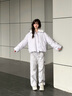 森馬（Semir）羽絨服女插肩袖可脫卸毛領(lǐng)2025新款冬季oversize花苞外套復古 紫色調（白鴨絨）00377（特寬松介意可拍小一碼） S 曬單實(shí)拍圖