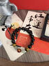 優(yōu)格麗天然烏金黑曜石手串男士屬蛇猴手鏈和田玉六合生肖本命佛守護神 屬虎戴【六合豬+虛空臧】 14MM珠徑 曬單實(shí)拍圖