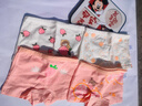 北極絨4條裝兒童內褲女童發(fā)育期純棉女孩學(xué)生10A抑菌平角短褲寶寶中大童 曬單實(shí)拍圖