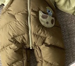 巴拉巴拉童裝嬰兒連體衣假兩件連體羽絨服寶寶衣服冬加厚男童女童兒童 黃綠41122-白鴨絨 100 cm-充絨量112g 曬單實(shí)拍圖