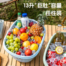 禧天龍禧天龍汽車(chē)后備箱戶(hù)外露營(yíng)野餐儲物箱便攜釣魚(yú)箱洗車(chē)水桶2個(gè)裝 曬單實(shí)拍圖