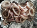 新鮮魷魚(yú)圈酒店家庭冷凍魷魚(yú)圈魷魚(yú)須章魚(yú)須八爪魚(yú)魷魚(yú) 1斤【精選魷魚(yú)圈】 500g(凈重) 曬單實(shí)拍圖