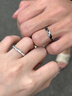 DRIG情侶對戒925純銀戒指一對情侶款小眾設計定情信物生日禮物送女友 「枯木逢春」情侶對戒【輕奢禮盒】 開(kāi)口可調節 曬單實(shí)拍圖