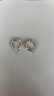 Arsis自由搭配潺流耳圈耳釘女原創(chuàng  )設計耳環(huán)送女友禮物  銀色小號 曬單實(shí)拍圖