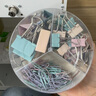 得力（deli）三合一組合套裝（19mm小號票夾35枚 32mm中號票夾10枚 29mm回形針240枚）/盒 78552 曬單實(shí)拍圖