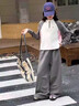 艾卡諾 I.KARNOW童裝女童運動(dòng)套裝2025秋裝兒童抓絨衛衣褲子小女孩戶(hù)外羽毛球服 兩件套【25037米灰色上衣+15400灰色闊腿褲】 170 曬單實(shí)拍圖