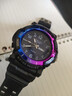 光影時(shí)刻（TIMELESS MOMENT）手表學(xué)生初高中大表盤(pán)指針表夜光雙顯石英表運動(dòng)防水防摔兒童表 藍紫漸變【雙歷+夜光】 曬單實(shí)拍圖